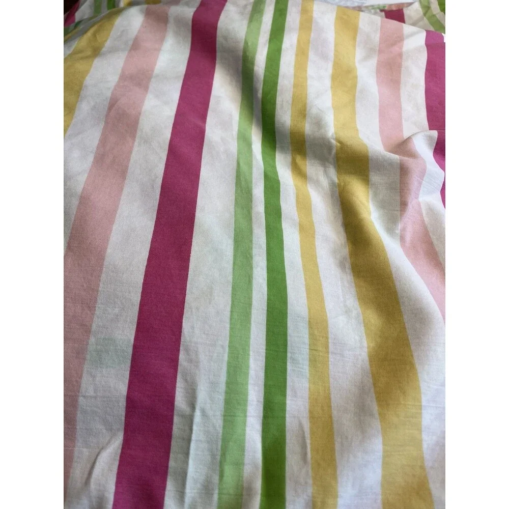 3pc Lilly Pulitzer Dan River Pink Paisley Floral Full/Queen Duvet Cover USA